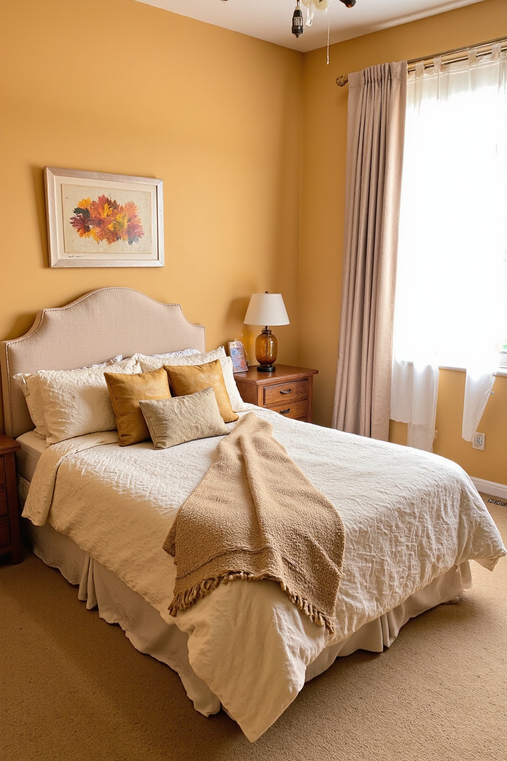 orange bedroom walls, burnt orange bedroom, orange bed canopy, rustic orange bedroom, olive green bedroom ideas