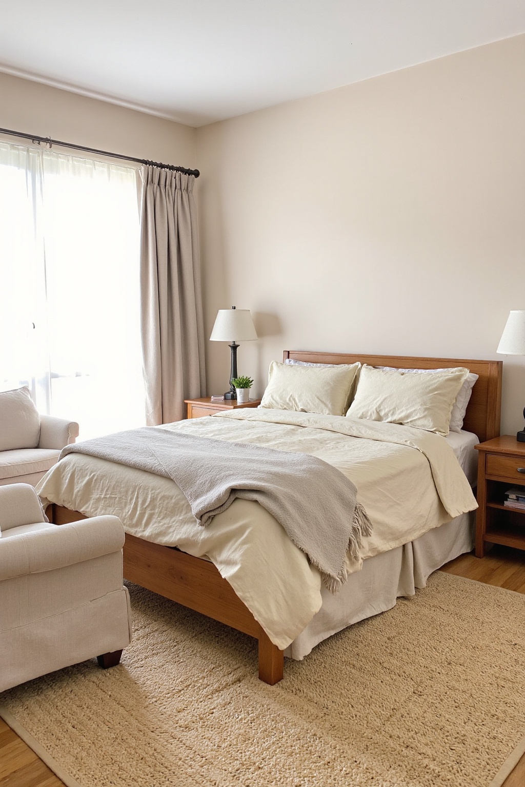 beige bedroom, beige walls bedroom, neutral bedroom decor, warm beige bedroom, brown bedroom walls