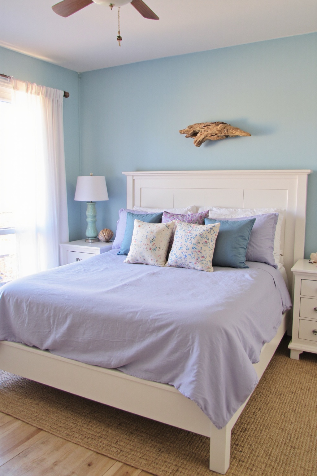 purple bedroom decor, purple bedroom, lavender ceiling bedroom, purple accent wall bedroom, purple bedroom walls