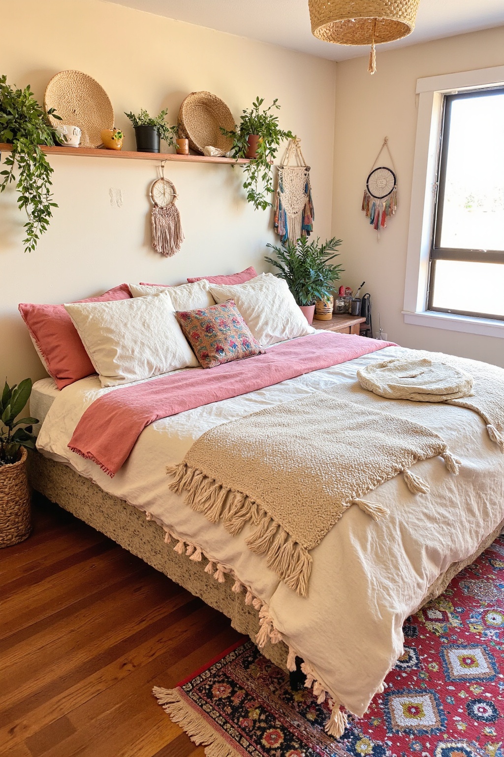 dream bedroom inspiration, cute rooms, green and pink bedroom, dream room ideas, cute bedroom ideas