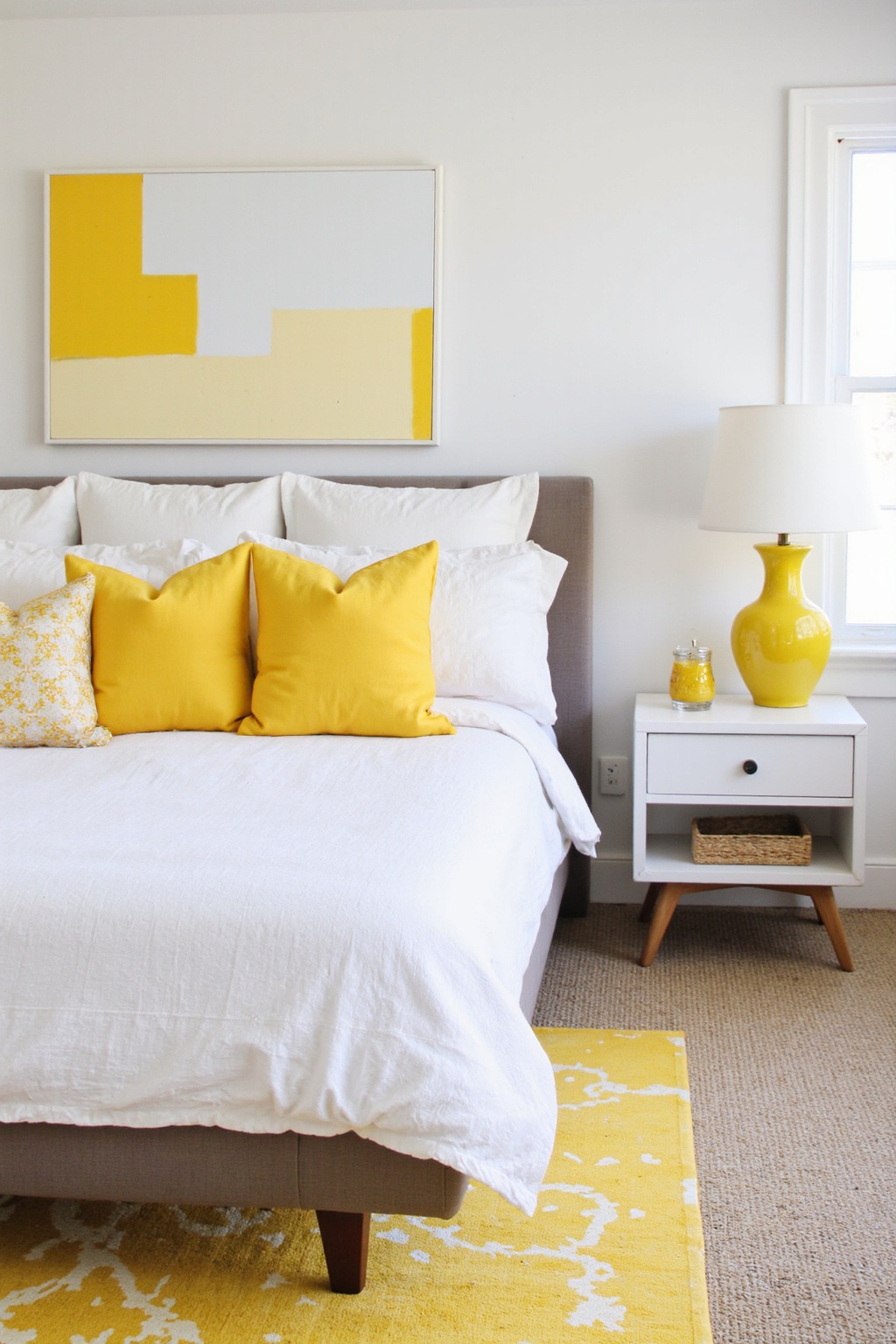 yellow bedroom walls, yellow bedroom ideas, soft yellow bedroom, cozy yellow bedroom, yellow room decor