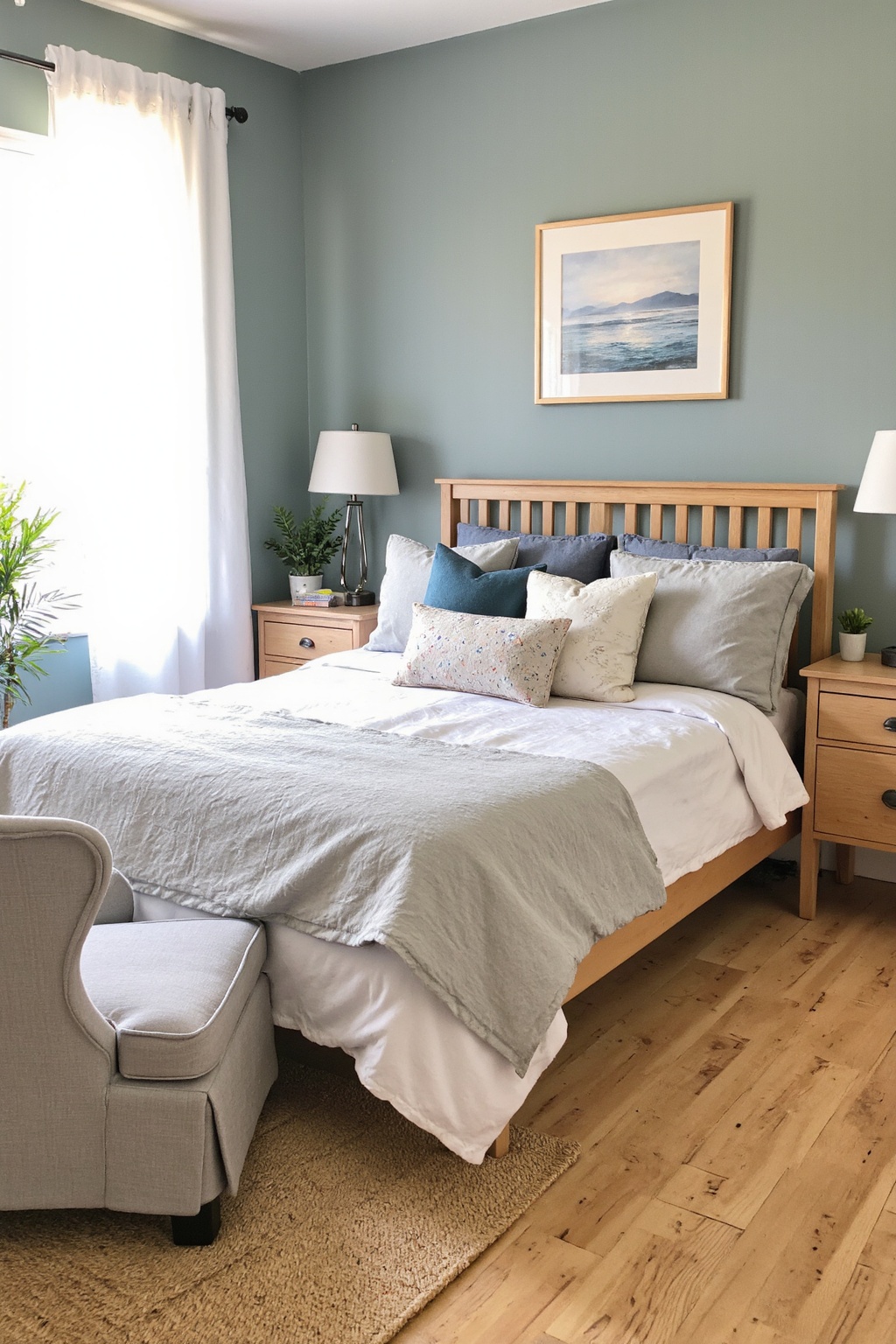 modern home bedroom, master bedrooms decor, modern guest bedroom, minimalist bedroom, organic modern bedroom with green