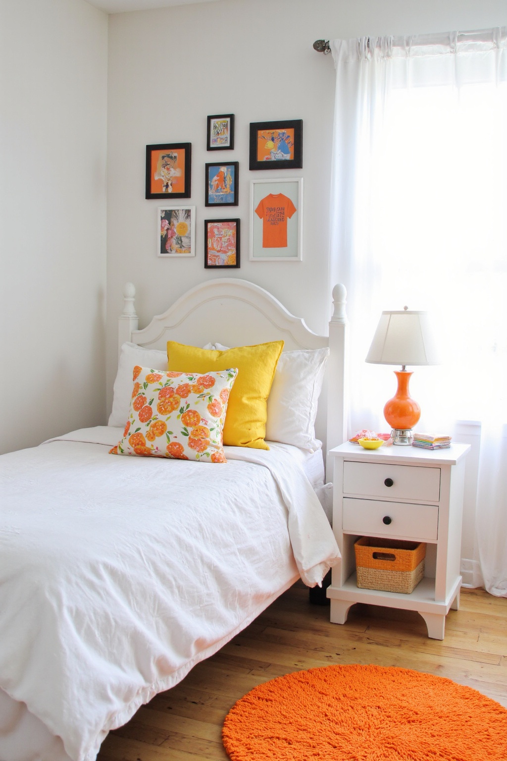 orange bedroom ideas, bedroom orange, orange pink bedroom, orange bed canopy, funky green bedroom
