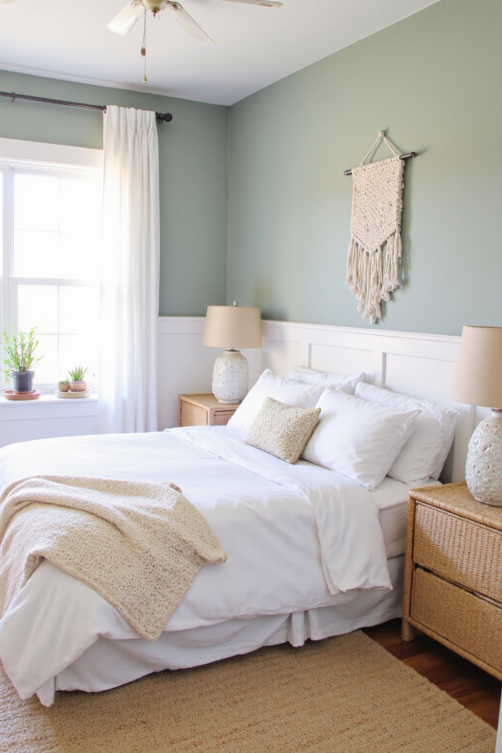 sage green bedroom, sage green bedroom ideas, sage green and sand bedroom, sage and white bedroom aesthetic, light sage green bedroom