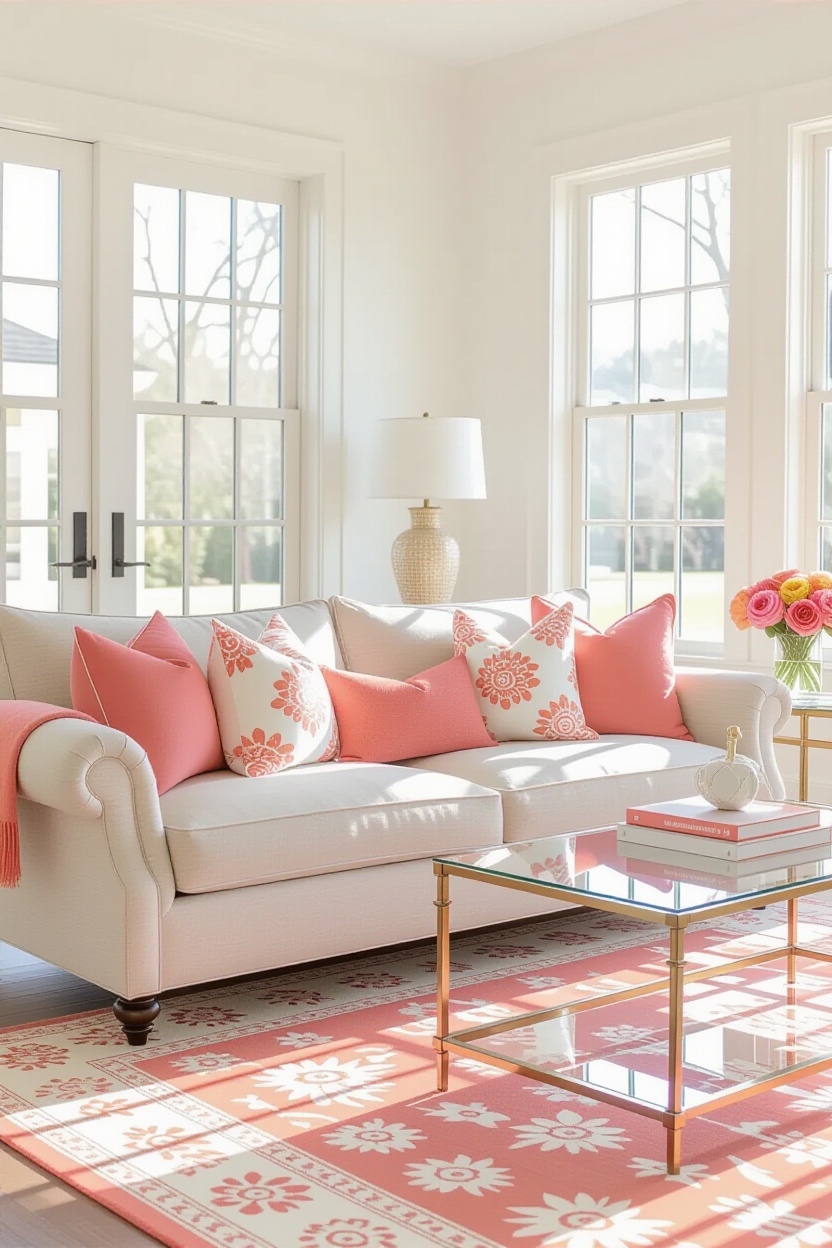 cozy living rooms, cozy living room design, green couch living room, boho living room, cozy long living room