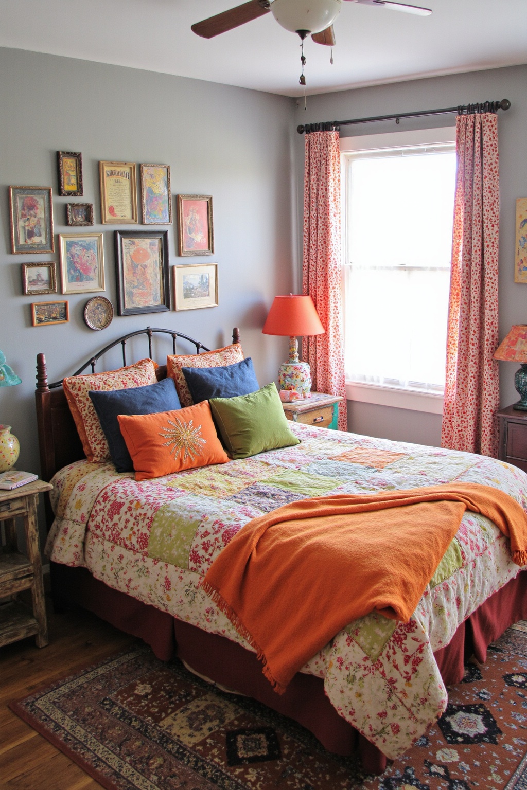 orange bedroom, bedroom orange, burnt orange bedroom ideas, orange room walls, unique bedroom