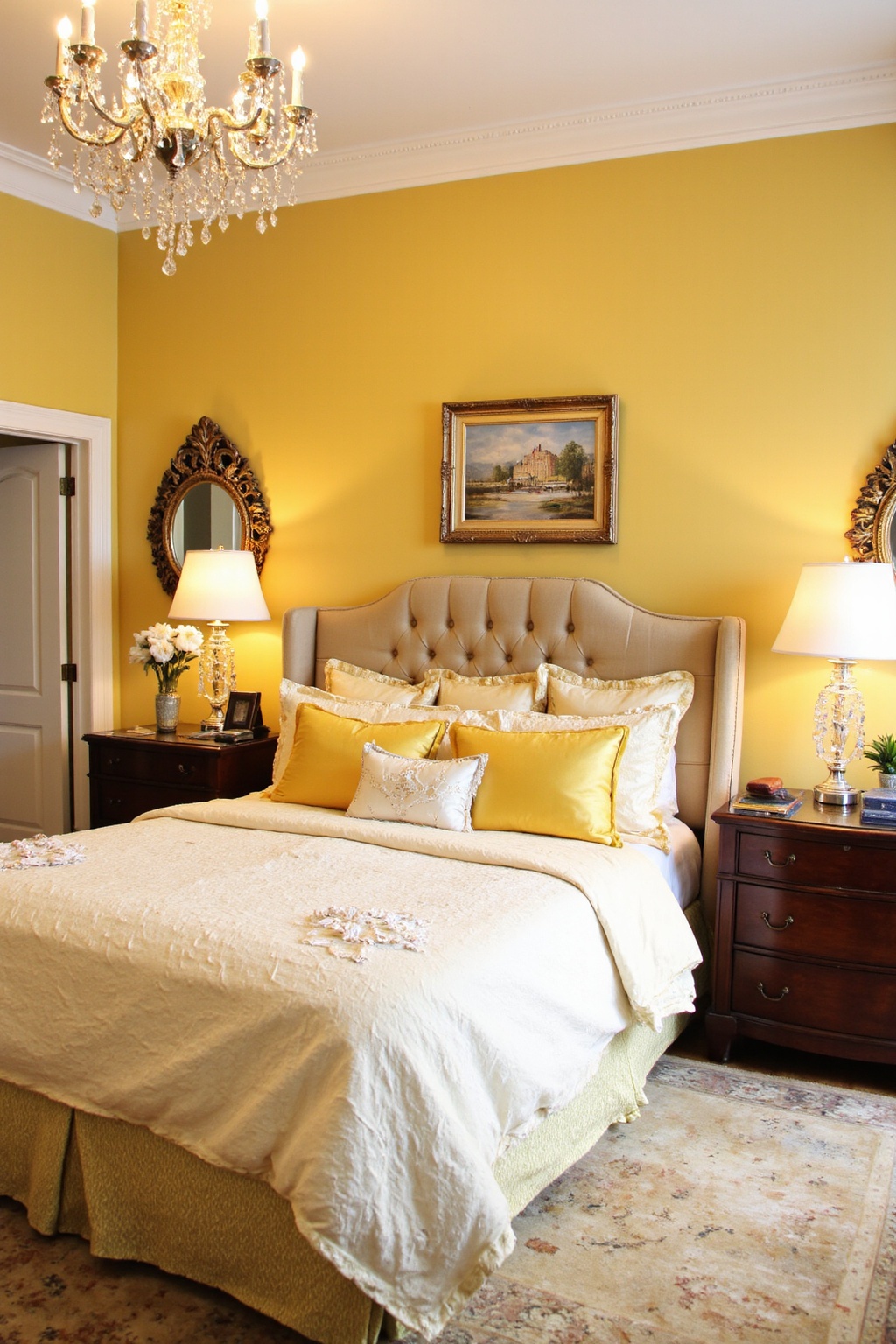 yellow bedroom decor, yellow bedroom walls, yellow and wood bedroom, mustard yellow bedroom, mustard yellow bedroom ideas