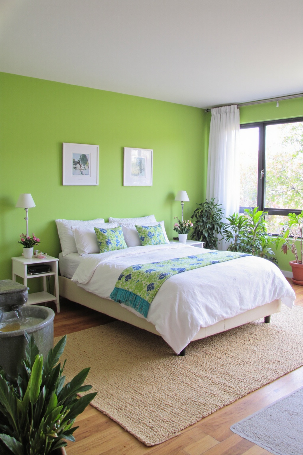 green bedroom, green bedroom ideas, green bedroom design, emerald green bedroom inspiration, green forest bedroom ideas