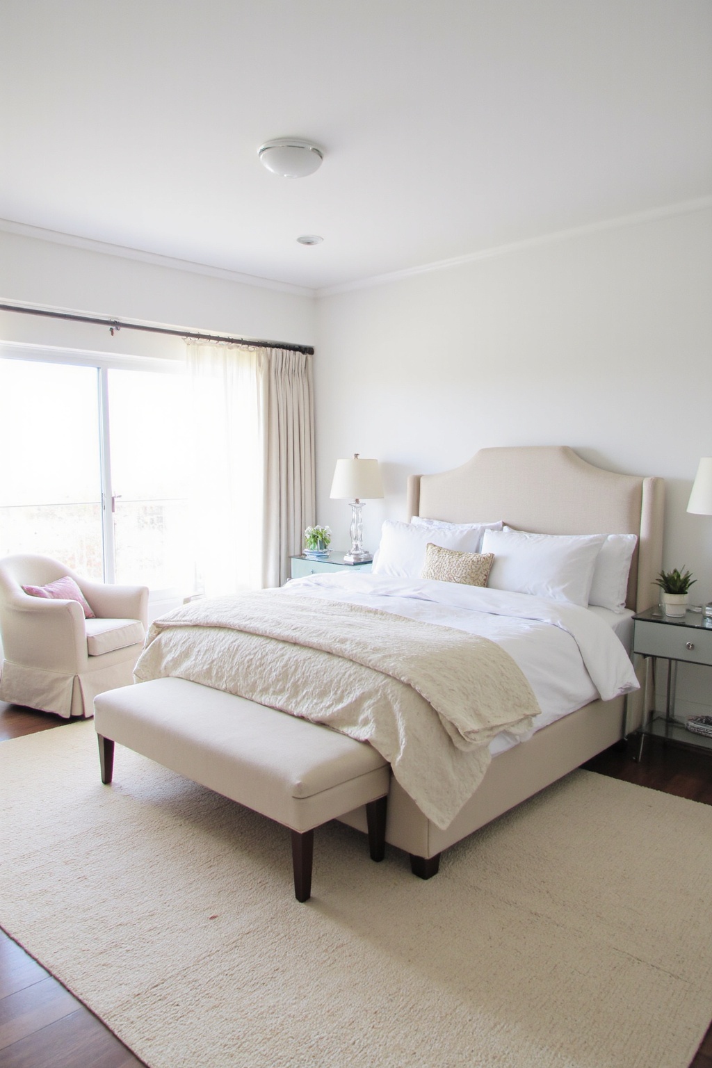 beige bedroom decor, beige bedroom, beige wood bedroom, grey toned bedroom, neutral attic bedroom