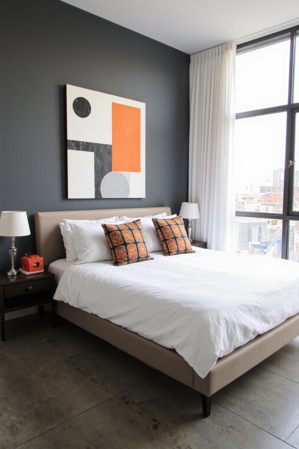 orange rooms, orange bedroom ideas, funky green bedroom, orange bedroom aesthetic, bohemian bedroom decor
