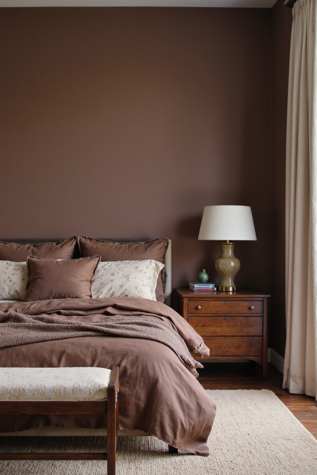 brown bedroom walls, chocolate bedroom, shades of brown bedroom ideas, brown rooms ideas, beige and brown bedroom ideas