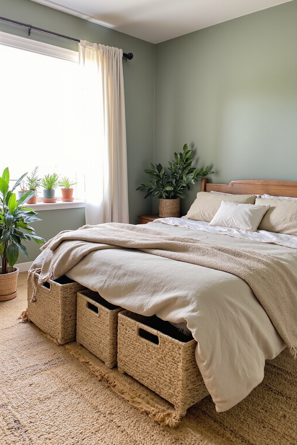 sage bedroom, green bedroom, sage green room, western sage green bedroom, cozy bedroom ideas sage green