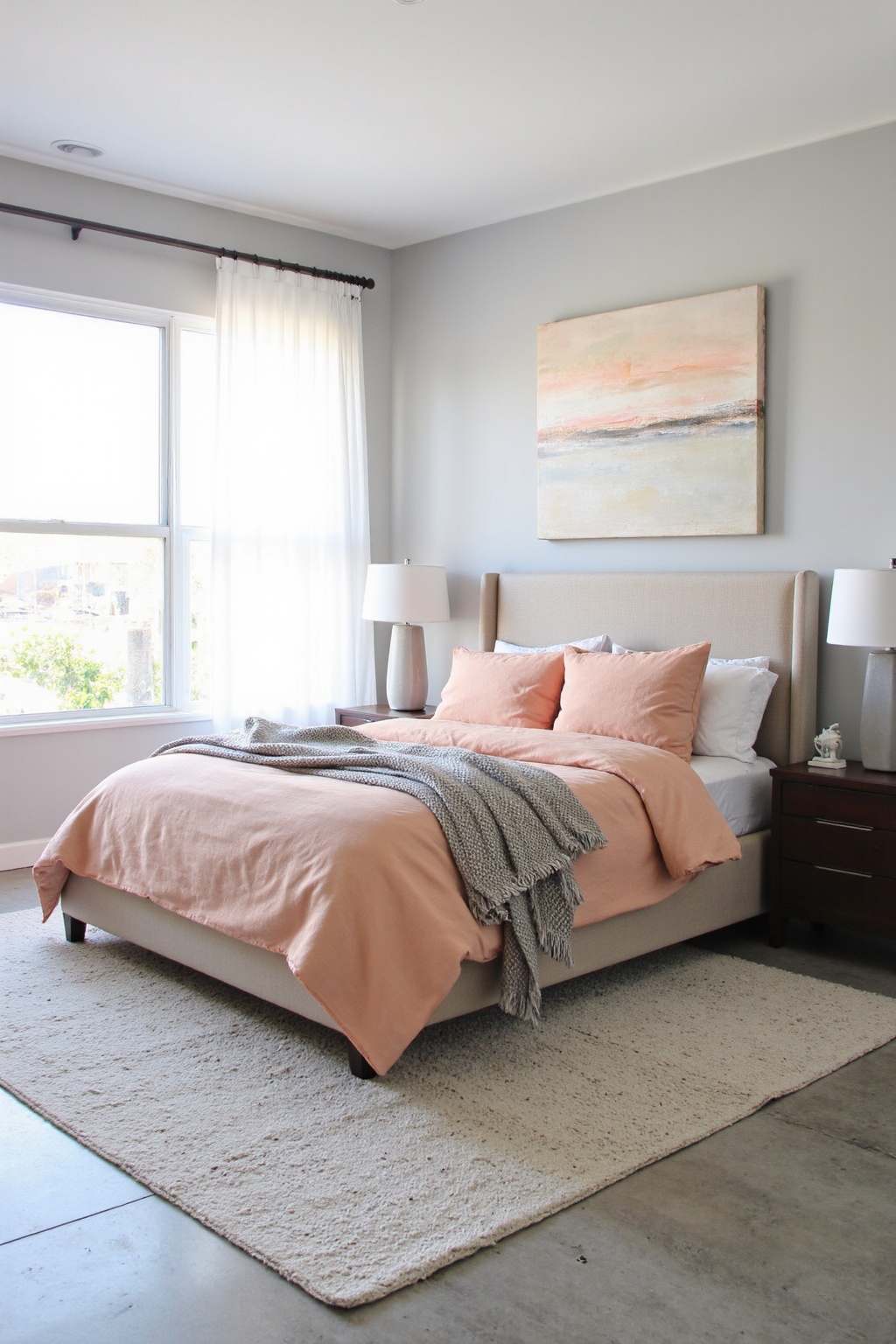 orange bedroom, burnt orange bedroom, moroccan inspired bedroom, moroccan bedroom, unique bedroom