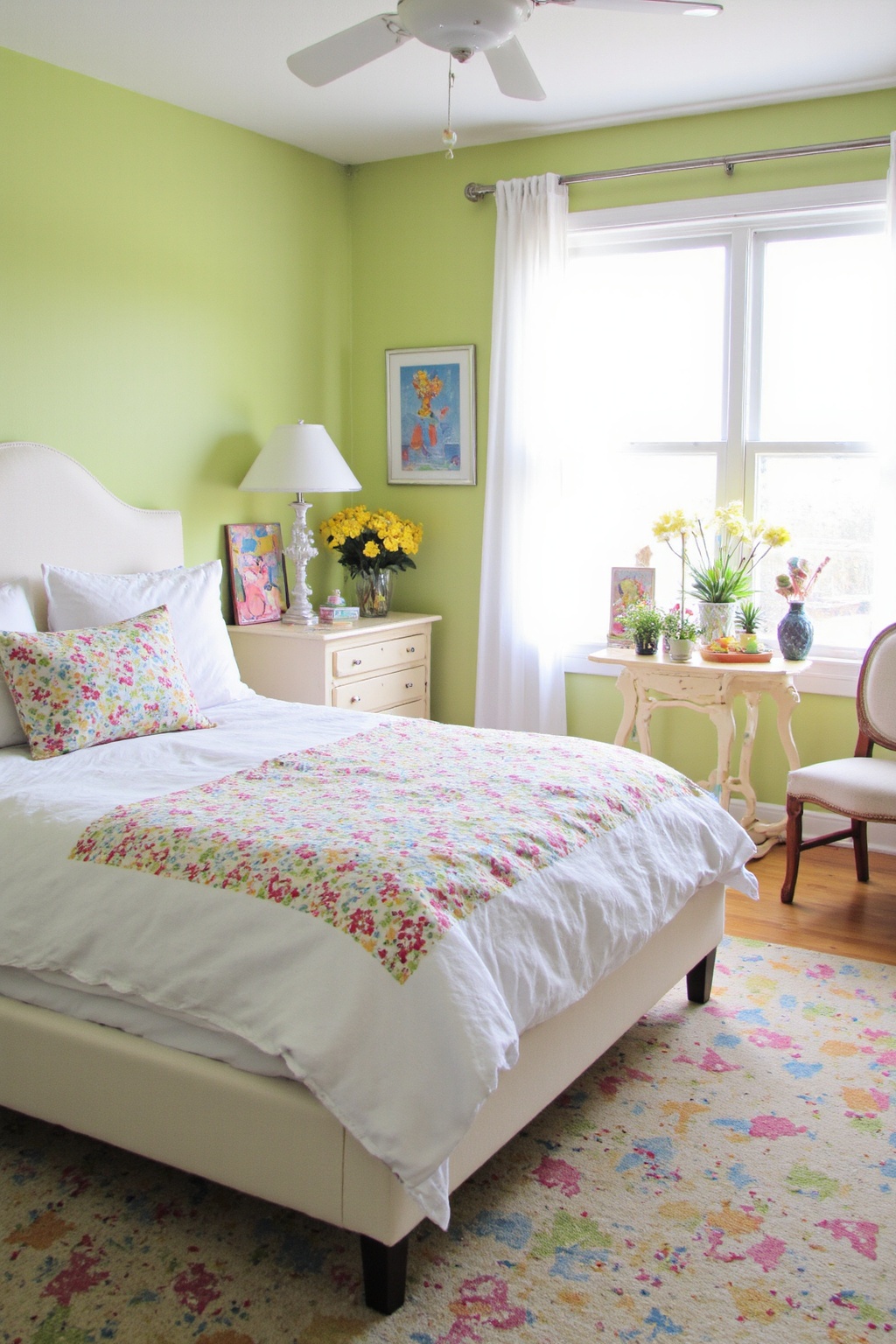 all green bedroom, green bedrooms, pink green bedrooms, all green room, orange green room aesthetic