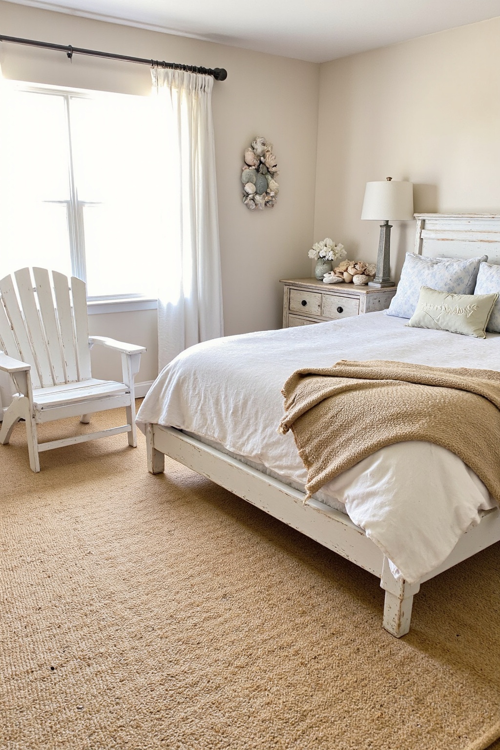 room ideas bedroom, beige bedroom decor, beige plant bedroom, sage green neutral bedroom, green neutral bedroom