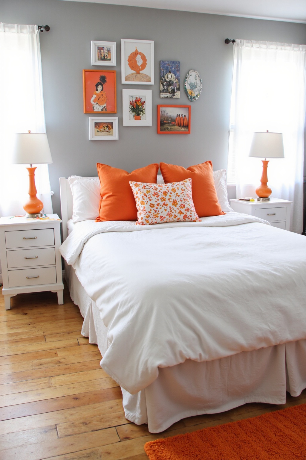 orange bedroom walls, bedroom orange, color inspiration bedroom, southwestern bedroom, olive green bedroom ideas