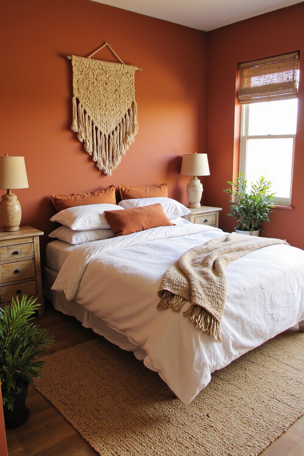orange rooms, orange bedroom ideas, orange curtains bedroom, light orange bedroom, orange walls