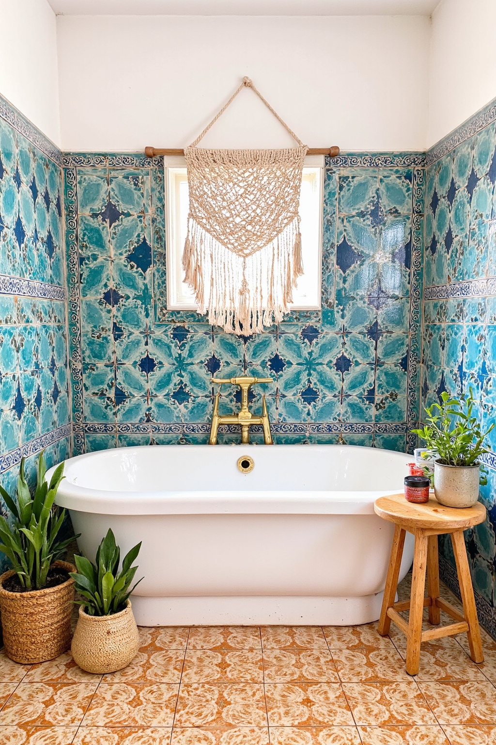 bathroom inspiration decor, blue shower tile, subway tiles bathroom, purple tile bathroom, retro bathroom tile