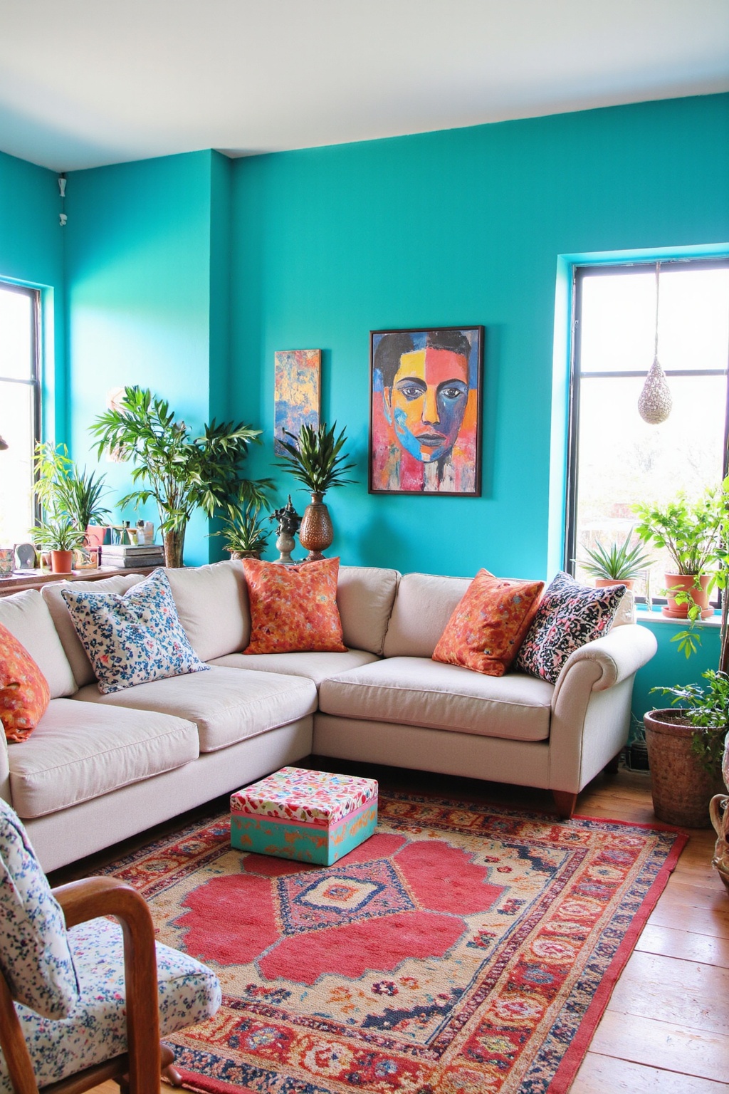 blue living room, blue and white living room, white and blue living room, colourful living room, design living room