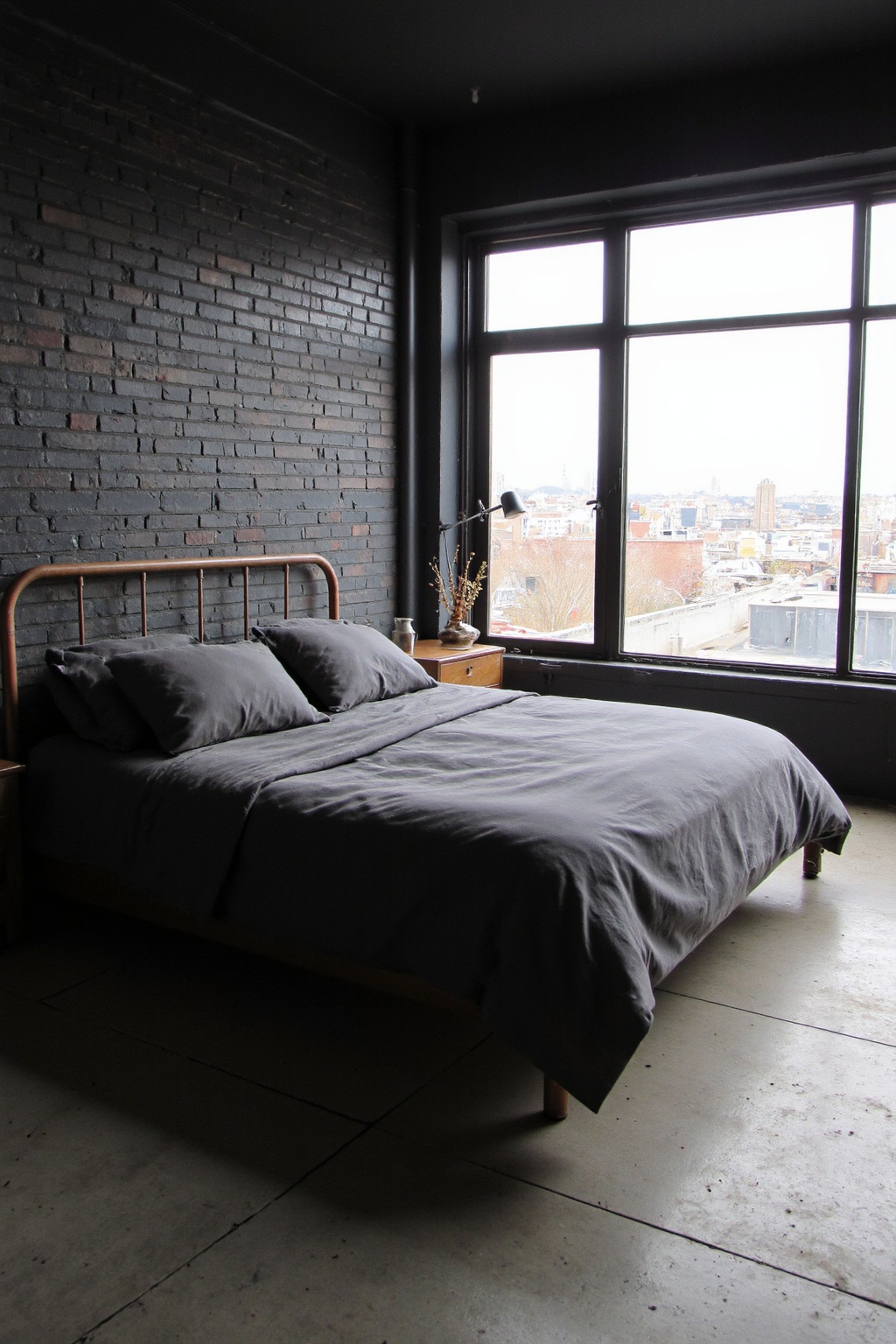 black bedroom ideas, black bedroom design, black bedroom aesthetic, black walls, grey black room ideas