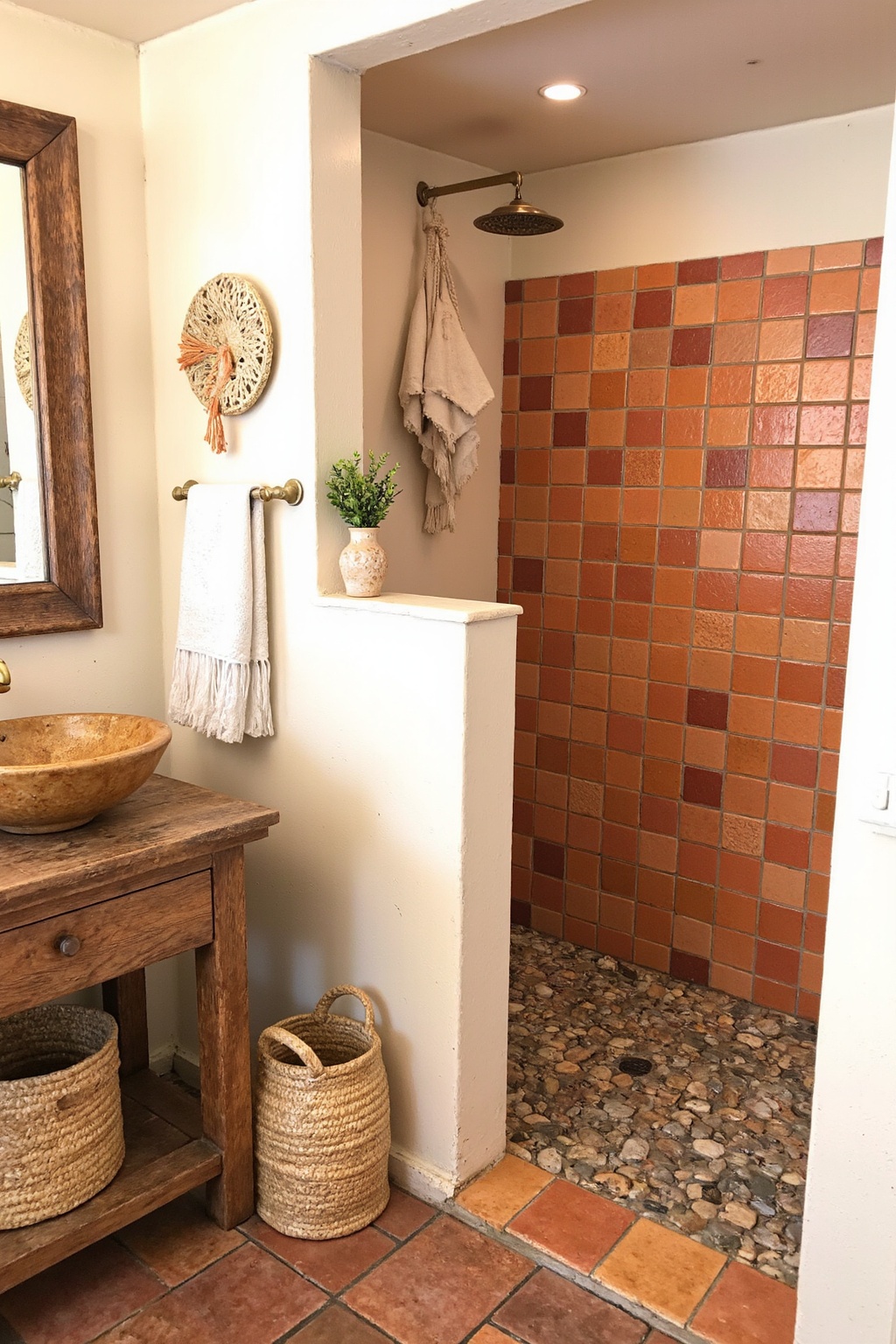 bathroom redesign, bathroom renos, vintage bathroom tile, blue bathroom tile, large shower tile
