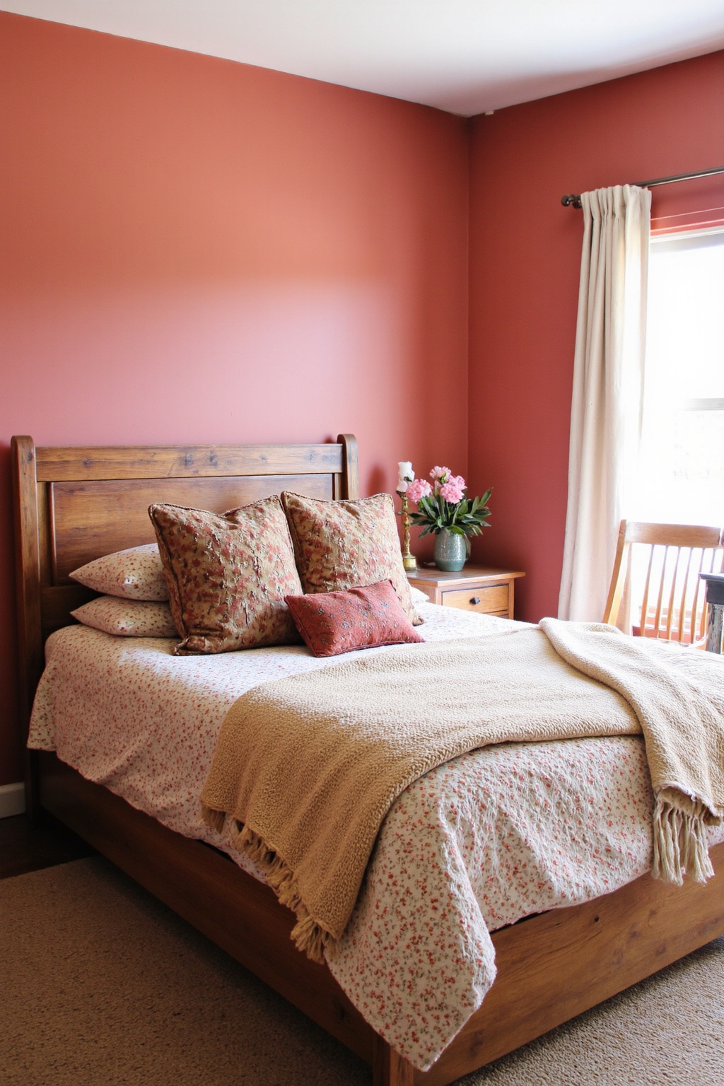 pink bedroom, pink bedrooms, pink rooms, soft pink aesthetic bedroom, pink bedroom accent wall