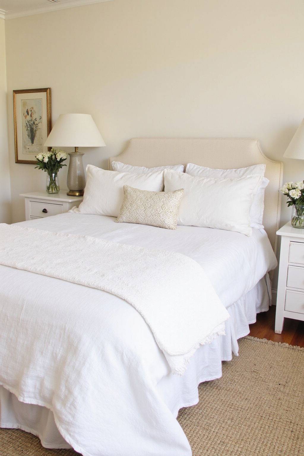 white bedroom aesthetic, all white bedroom, white bedroom walls, white bedroom design, twin room aesthetic