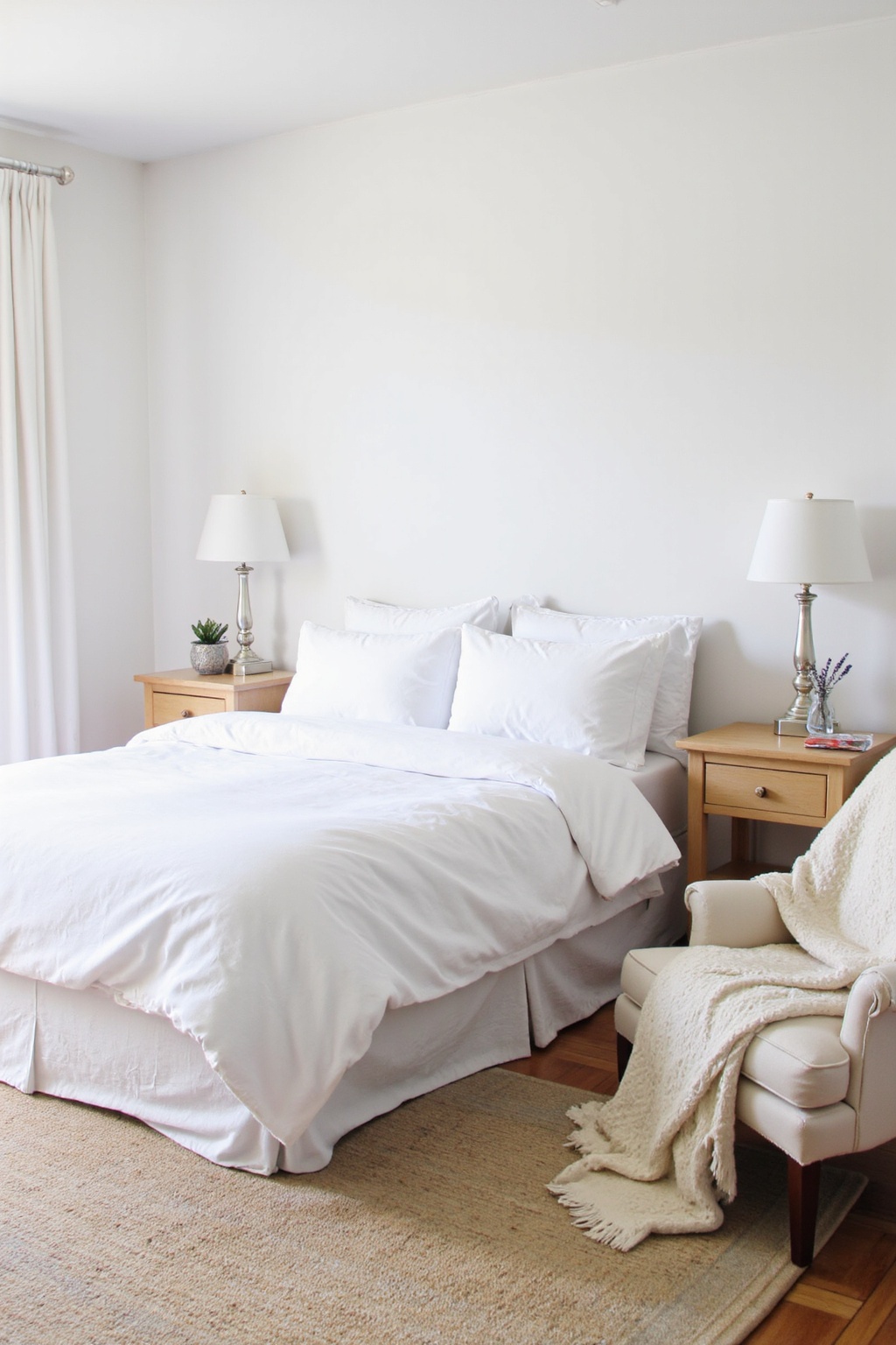 all white bedroom, cozy white bedroom, bedroom blue, white wall bedroom, master bedrooms