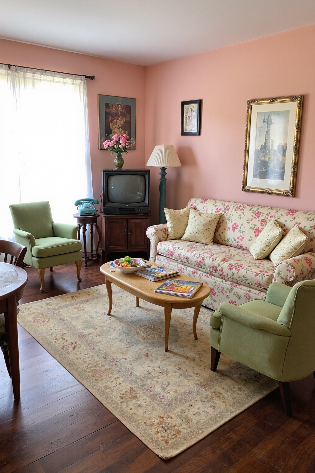 cozy vintage living room, vintage apartment decor living room, living room vintage decor, vintage wood furniture living room, vintage style living room