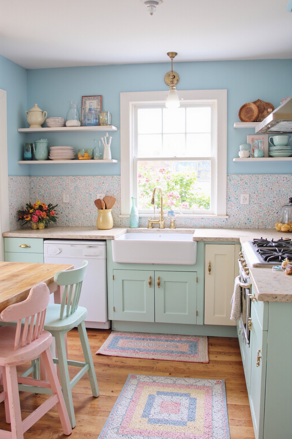 coastal kitchen island inspiration, coastal kitchen, coastal backsplash kitchen, white cabinet kitchen inspiration, beachy kitchen