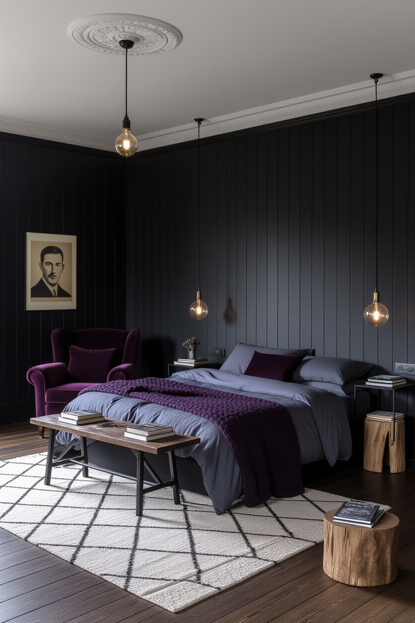 moody bedroom ideas, dark romantic bedroom, dark green rooms, master bedrooms decor, dark moody bedroom