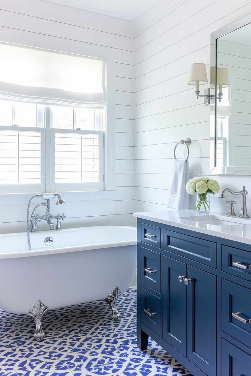 coastal cottage bathroom, coastal farmhouse bathroom, beach cottage bathroom, coastal beach bathroom ideas, beach condo bathroom