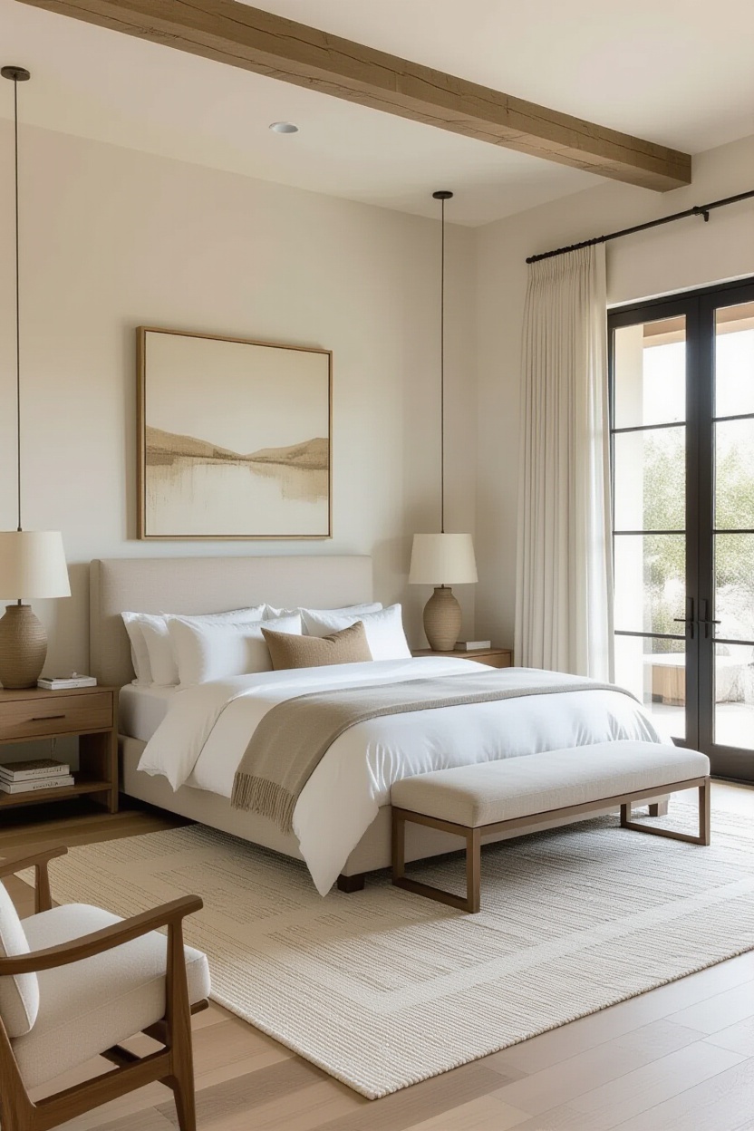 luxurious bedrooms, bedroom interior design luxury, colonial style bedroom, queen size platform bed, rustic bedroom 2 twin beds