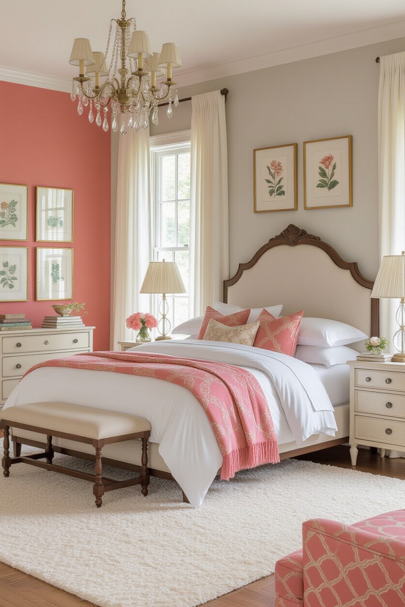 luxurious bedrooms, elegant bedroom design, beautiful beds, glam bedroom decor, elegant neutral bedroom