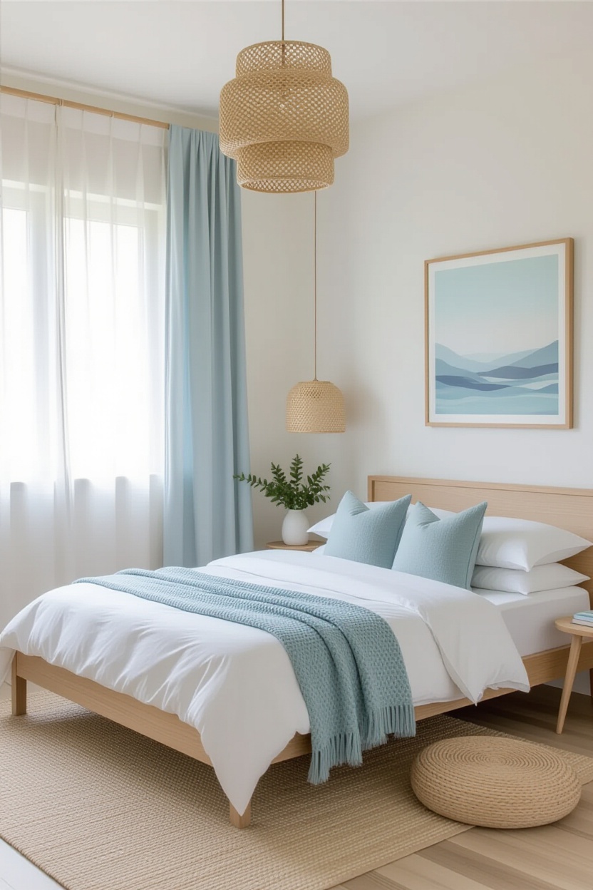 minimalist bedroom japanese, minimal bedroom, zen style bedroom, serene modern bedroom, white minimalist apartment
