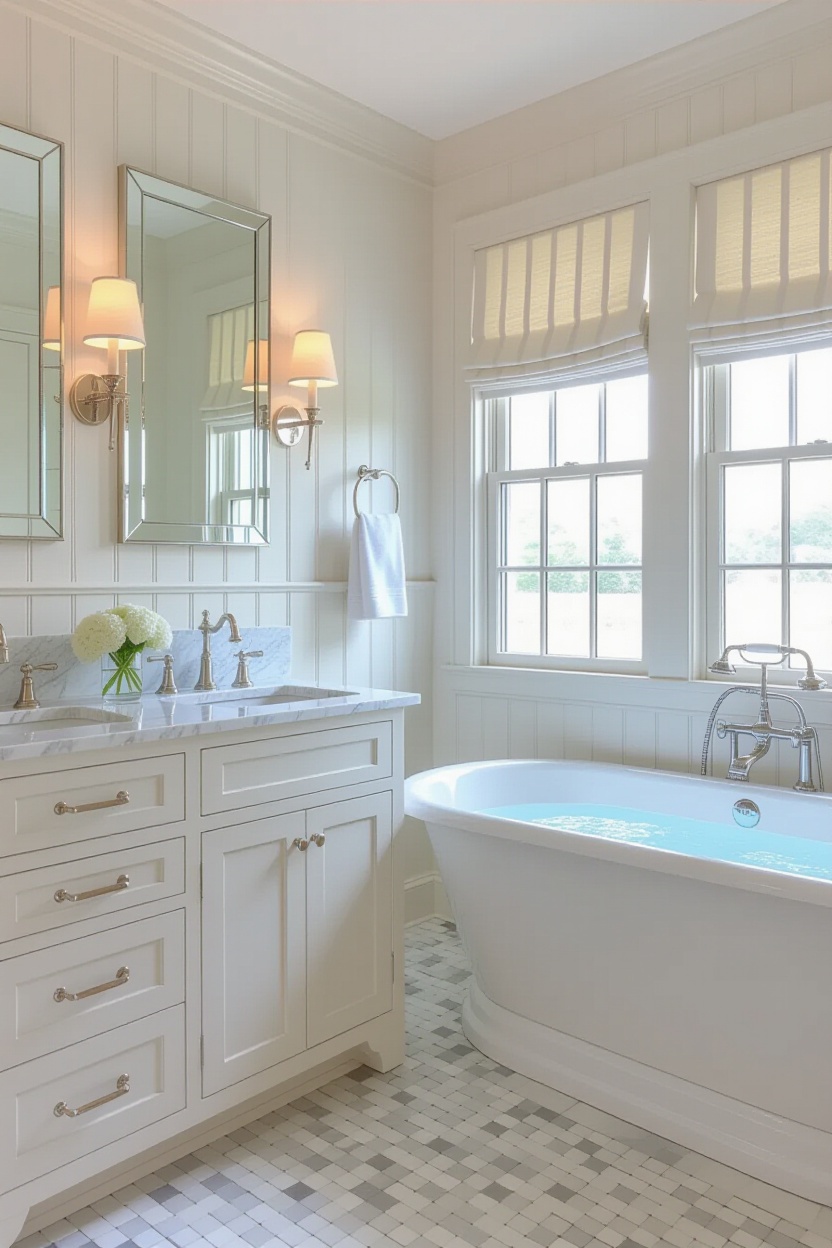 beachy bathroom, coastal bathroom design, beach cottage bathroom coastal style, blue beach bathroom, coastal chic bathroom