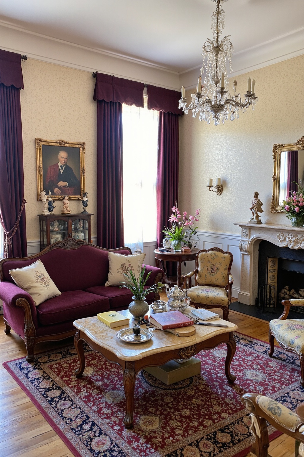 cozy vintage living room, vintage aesthetic living room, cozy antique living room, vintage furniture antique living rooms, flea market living room