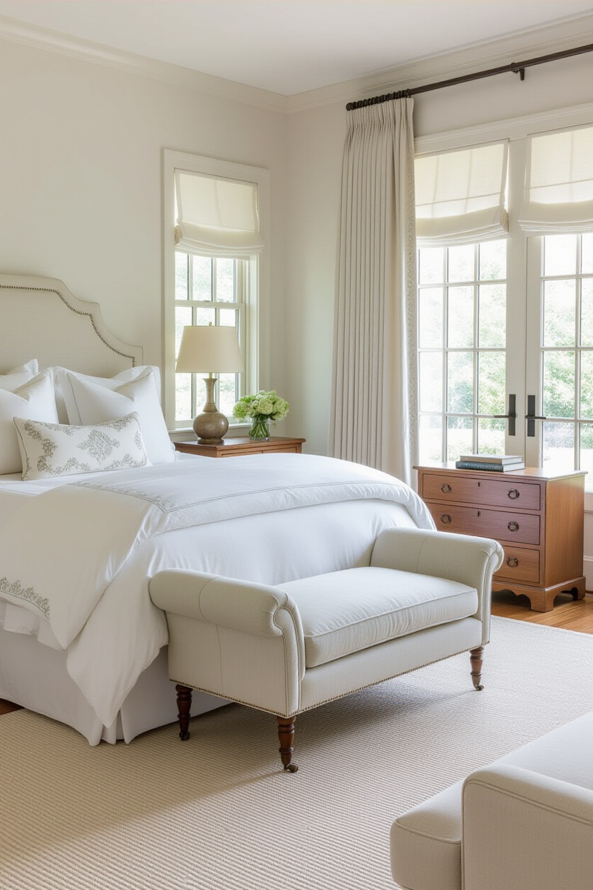 luxurious bedrooms, elegant bedroom, romantic european bedroom, plush bedroom ideas, elegant neutral bedroom