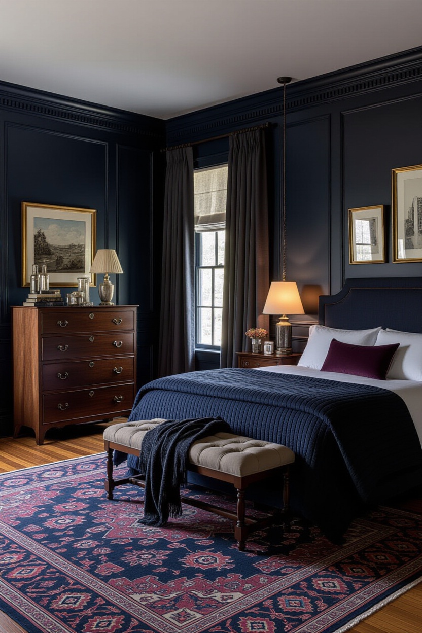 moody bedroom, bedroom, moody cottage bedroom, moody forest bedroom, gothic bedroom ideas