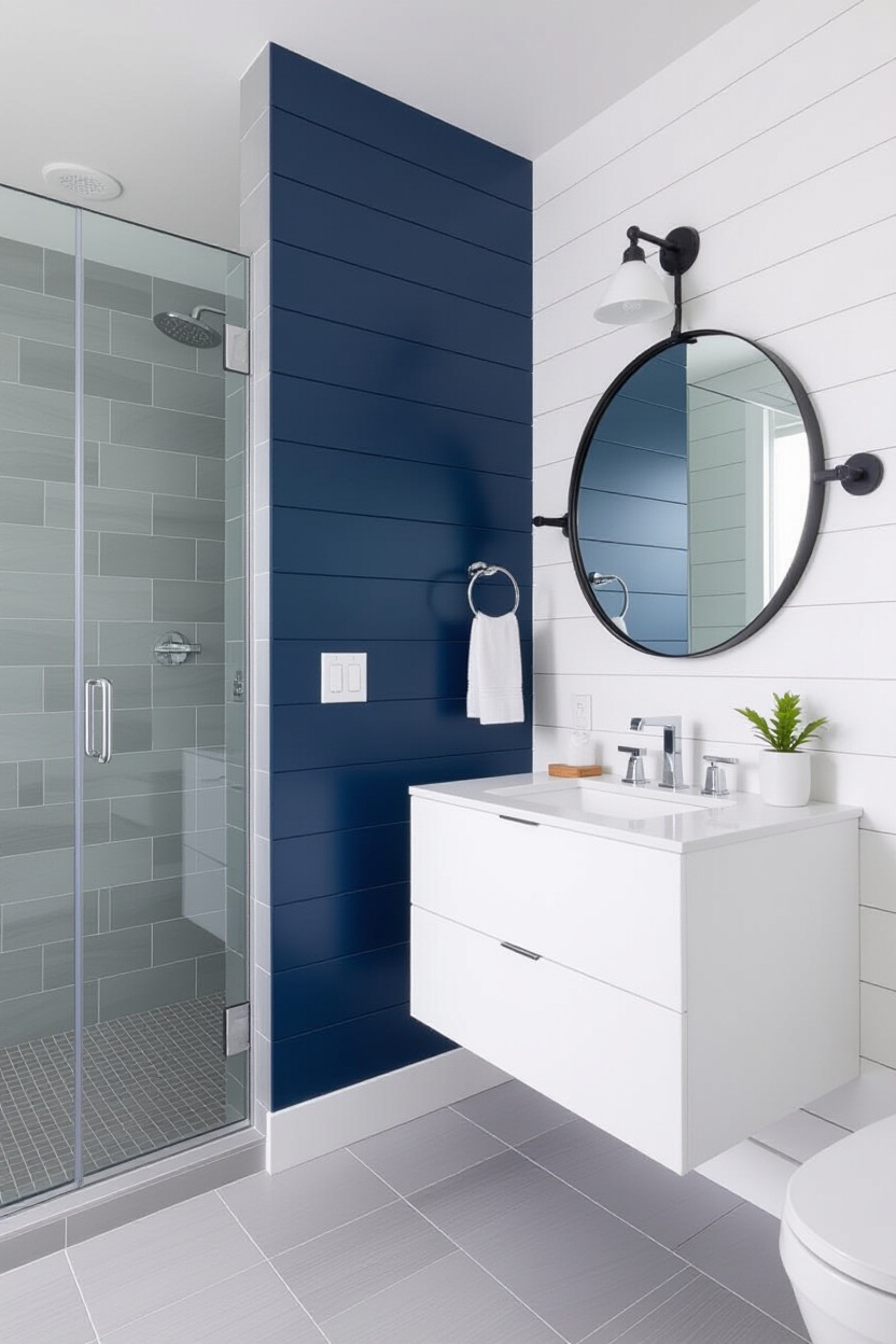 coastal bathrooms, coastal bathroom design, farmhouse bathroom design, lake cottage bathroom, coastal living bathroom