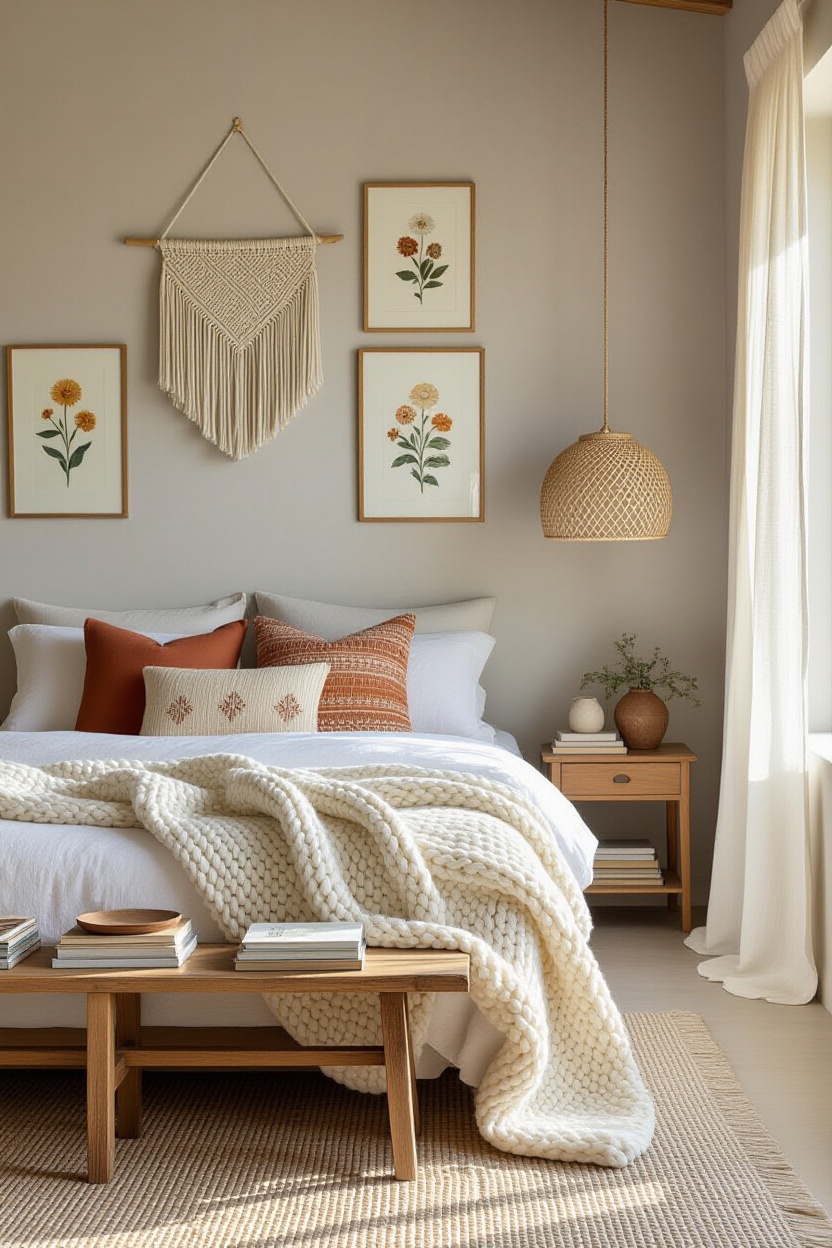 comfy bedroom, neutral bedrooms, homey bedrooms cozy living, comfy bedroom ideas, cute brown bed set