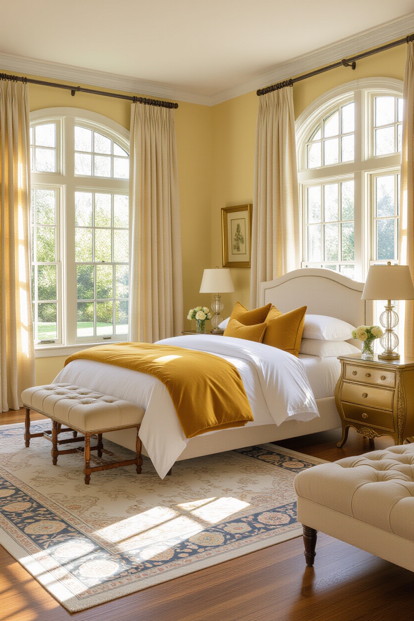 elegant bedroom, luxurious bedrooms, classy bedroom, elegant french farmhouse, most beautiful rooms