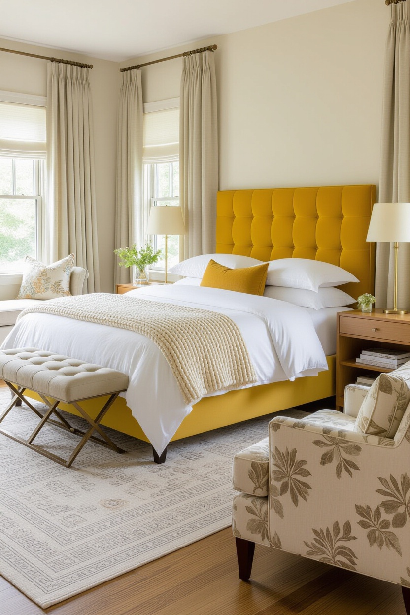 stylish furniture interior design, stylish bed design, expensive bedroom luxury, elegant bedroom, modern chic guest bedroom