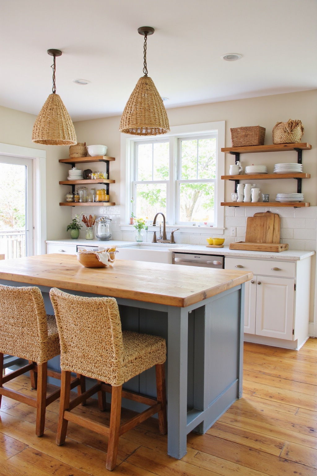 coastal kitchen design, coastal kitchen, coastal kitchen counter decor ideas, coastal farmhouse home, coastal kitchen island