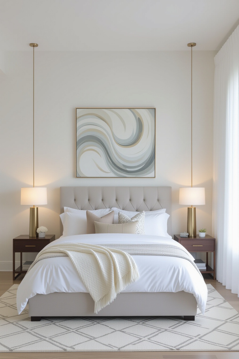 luxurious bedroom, luxurious bedrooms, black spare bedroom, modern bedroom, big modern bedroom