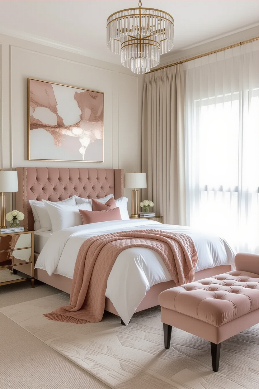 glam bedroom decor, bedroom, beautiful bedroom decor, female master bedrooms decor, bedroom decor design