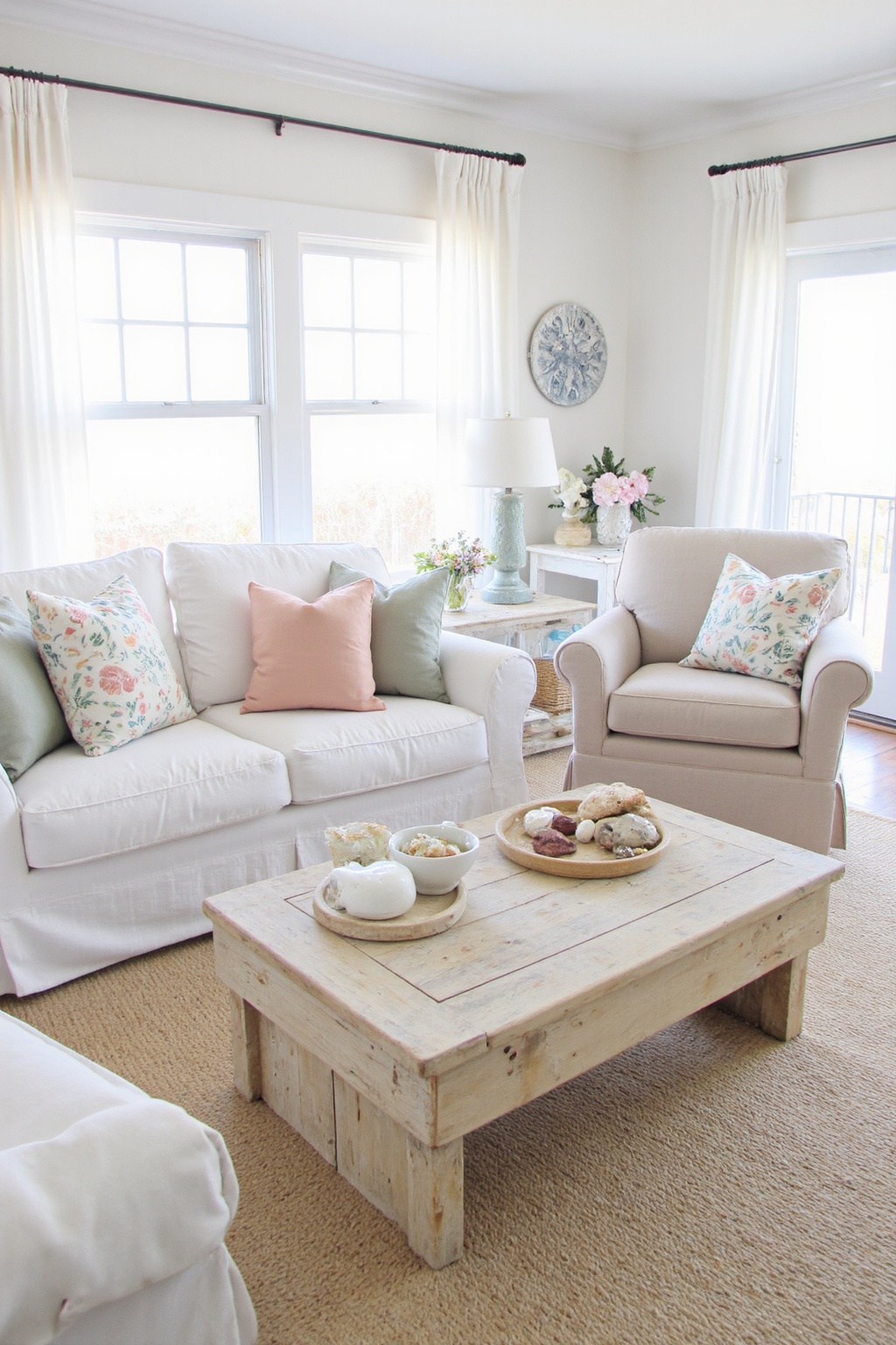 coastal living room, beach house living room, beach cottage living room, coastal casual living room, coastal decorating living room