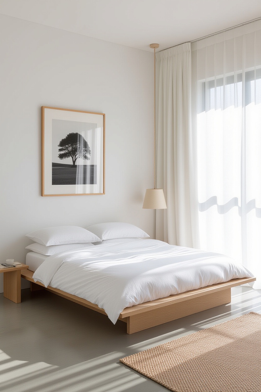 minimalist bedroom, minimalist room, minimalist organic bedroom, minimalist neutral bedroom, minimalist bedroom style
