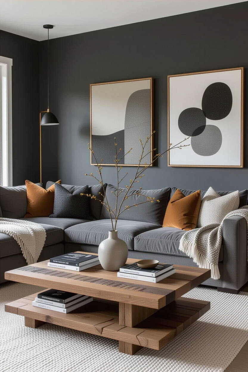 living room, livingroom layout, rectangle living room, long living room, modern farmhouse living room