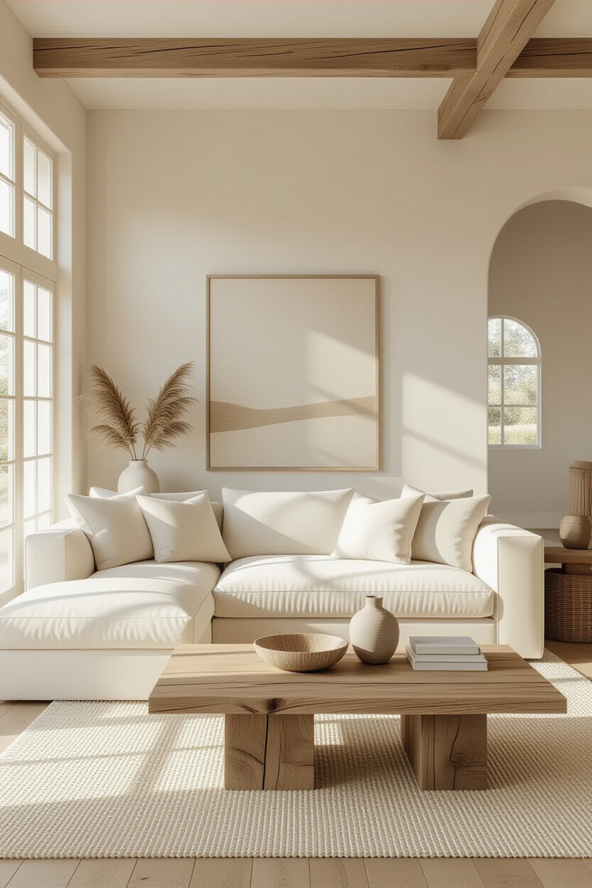 Embrace Neutral Warmth: Styling a Cosy, Organic Modern Living Room